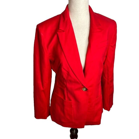 J. Crew Jackets & Blazers - J.Crew $268 Womens Petite Helena blazer in city twill Red Size P2 BX783